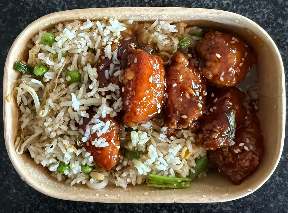 Crispy Chicken with Fried Rice