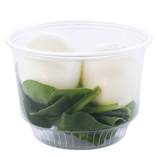 Egg and Spinach Tub