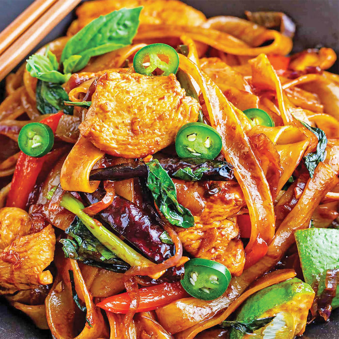 Pad Kee Mow Noodle (Spicy Fried Noodle)